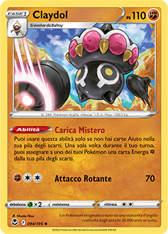 Claydol 094/195 Reverse NM (ITA)
