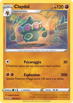 Claydol 103/202 Reverse NM (ITA)
