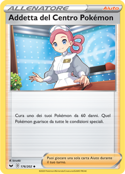 Addetta del Centro Pokémon 176/202 Reverse NM (ITA)