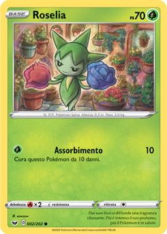 Roselia 002/202 Reverse NM (ITA)