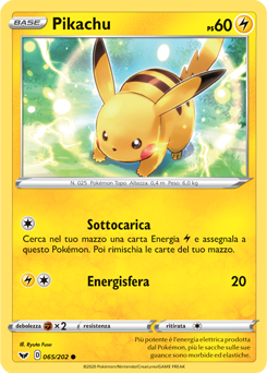 Pikachu 065/202 Reverse NM (ITA)