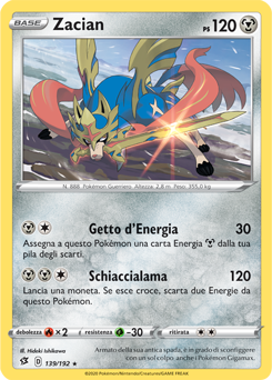Zacian 139/192 Reverse NM (ITA)
