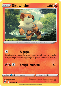 Growlithe 027/192 Reverse NM (ITA)