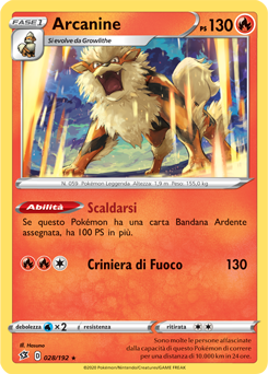Arcanine 028/192 Reverse NM (ITA)