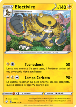 Electivire 059/192 Reverse NM (ITA)