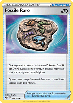 Fossile Raro 167/189 Reverse NM (ITA)