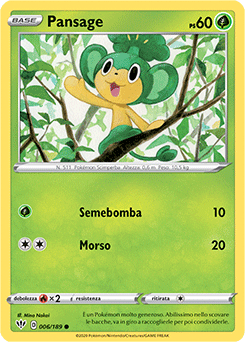 Pansage 006/189 Reverse NM (ITA)