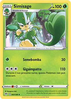 Simisage 007/189 Reverse NM (ITA)