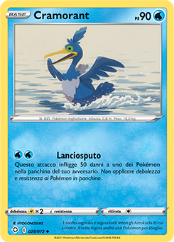 Cramorant 28/73 Reverse NM (ITA)