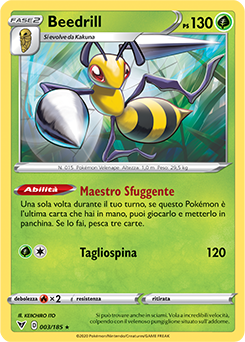 Beedrill 003/185 Reverse NM (ITA)