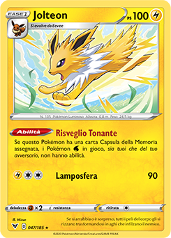 Jolteon 047/185 Reverse NM (ITA)