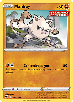 Mankey 066/163 NM (ITA)