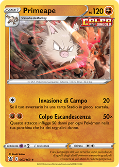 Primeape 067/163 Reverse NM (ITA)