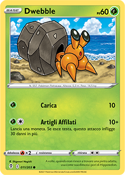 Dwebble 011/203 Reverse NM (ITA)