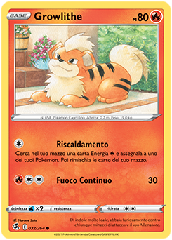 Growlithe 032/264 Reverse NM (ITA)