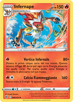 Infernape 026/172 Holo NM (ITA)
