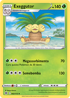 Exeggutor 002/172 Reverse NM (ITA)
