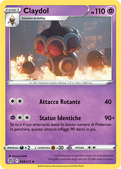 Claydol 059/172 Reverse NM (ITA)