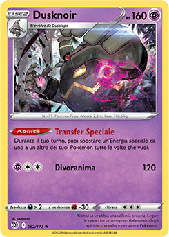 Dusknoir 062/172 Reverse NM (ITA)
