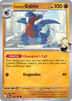 Gabite di Camilla 103/244 NM (ITA)
