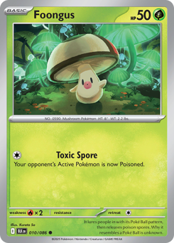 Foongus 010/172 Poké Ball NM (ITA)