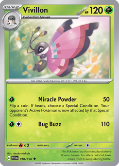 Vivillon 010/198 Reverse NM (ITA)