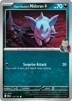 Nidoran♀del Team Rocket 114/244 Reverse NM (ITA)