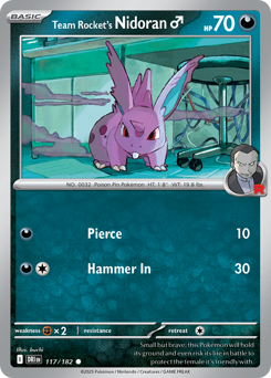 Nidoran♂del Team Rocket 117/244 Reverse NM (ITA)