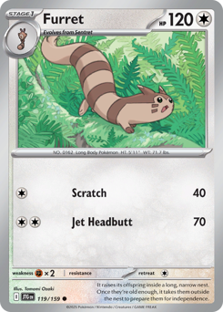 Furret 119/190 Reverse NM (ITA)