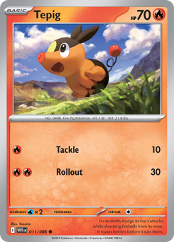 Tepig 011/173 Poké Ball NM (ITA)