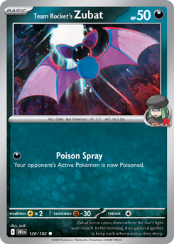 Zubat del Team Rocket 120/244 Reverse NM (ITA)