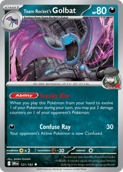 Golbat del Team Rocket 121/244 Reverse NM (ITA)
