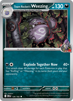 Weezing del Team Rocket 126/244 Reverse NM (ITA)