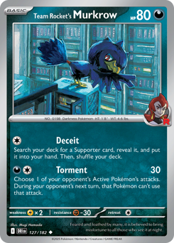 Murkrow del Team Rocket 127/244 NM (ITA)