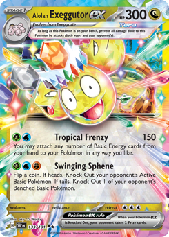 Exeggutor di Alola-ex 133/252 Reverse NM (ITA)