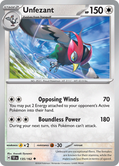 Unfezant 135/218 Reverse NM (ITA)
