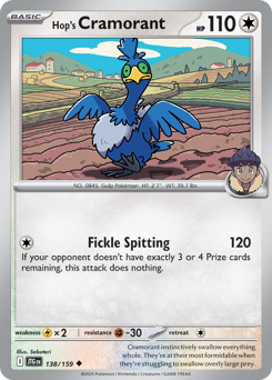 Cramorant di Hop 138/190 Reverse NM (ITA)