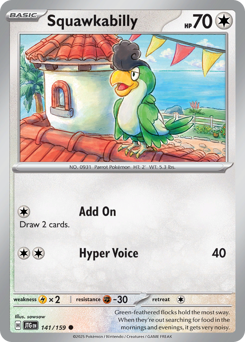Squawkabilly 141/190 Reverse NM (ITA)