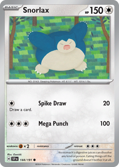 Snorlax 144/252 Reverse NM (ITA)
