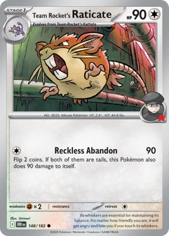 Raticate del Team Rocket 148/244 Reverse NM (ITA)