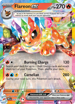 Flareon-ex 014/180 Master Ball NM (ITA)