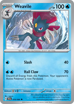 Weavile 014/99 Reverse NM (ITA)