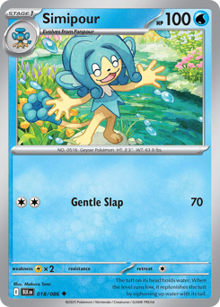 Simipour 018/172 Master Ball NM (ITA)