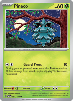 Pineco 001/198 Reverse NM (ITA)