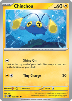 Chinchou 020/245 Reverse NM (ITA)