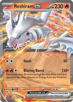 Reshiram-ex 020/173 Master Ball NM (ITA)