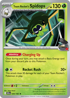 Spidops del Team Rocket 020/244 NM (ITA)