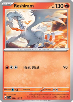 Reshiram 022/175 Reverse NM (ITA)