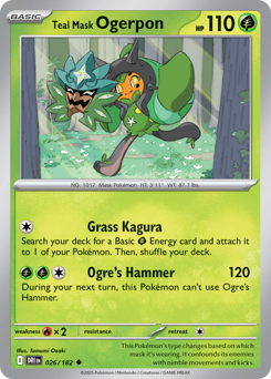 Ogerpon Maschera Turchese 026/244 NM (ITA)