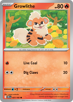Growlithe 027/244 Reverse NM (ITA)